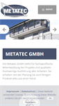 Mobile Screenshot of metatec-gmbh.de